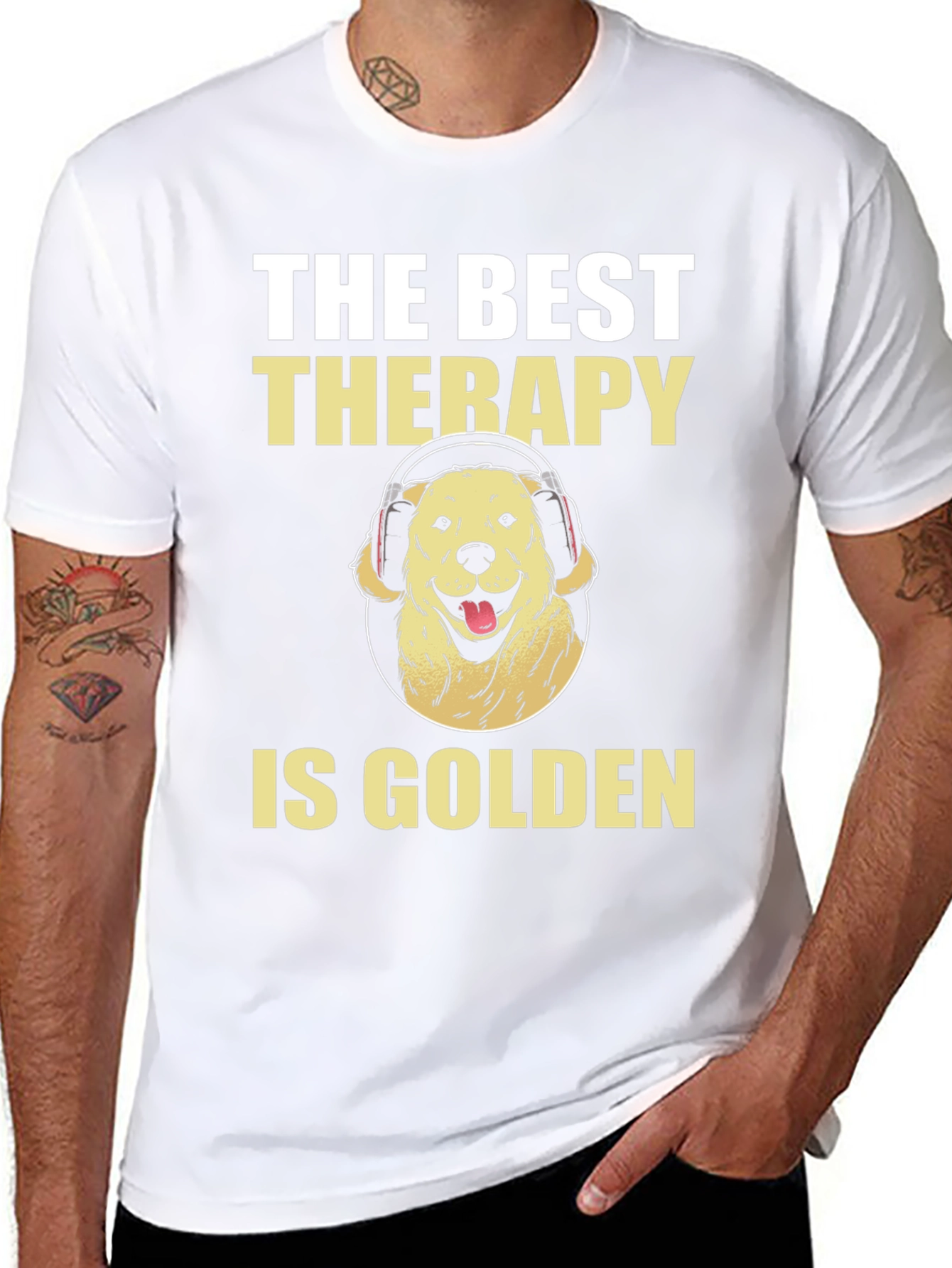 Golden Retriever Therapy Dog T-Shirt
