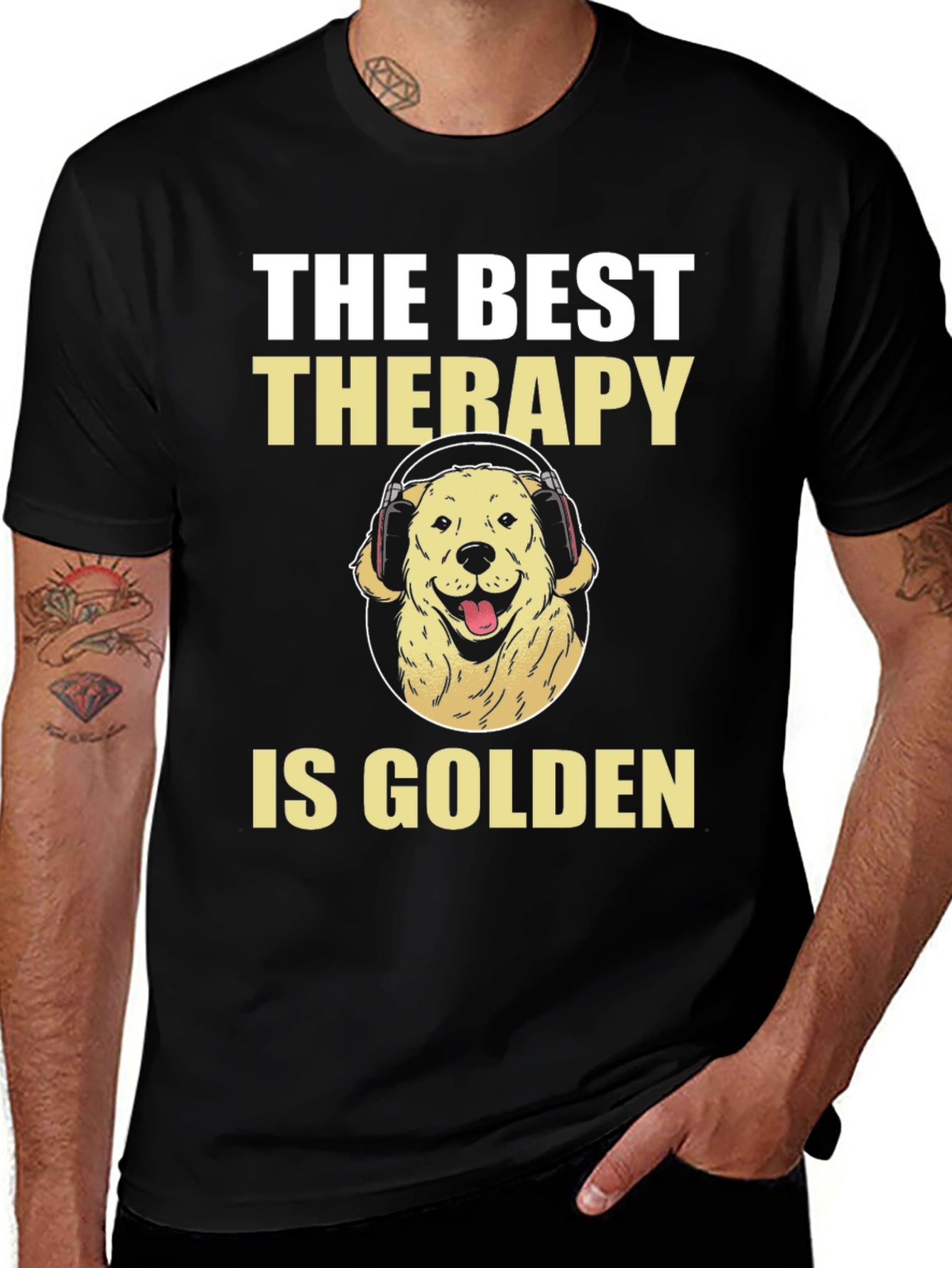 Golden Retriever Therapy Dog T-Shirt