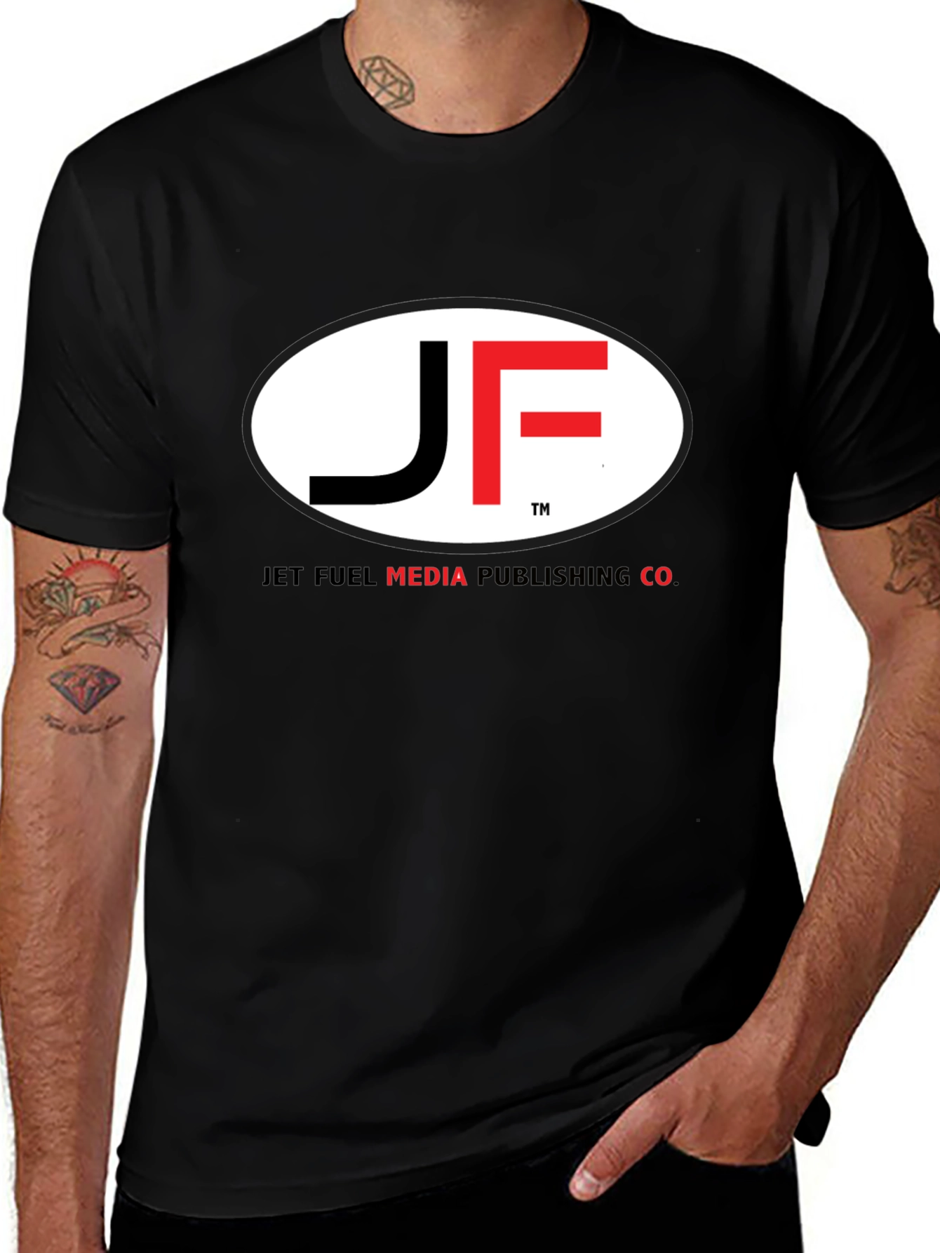 Jet Fuel Media Black Short Sleeve Graphic Tee
