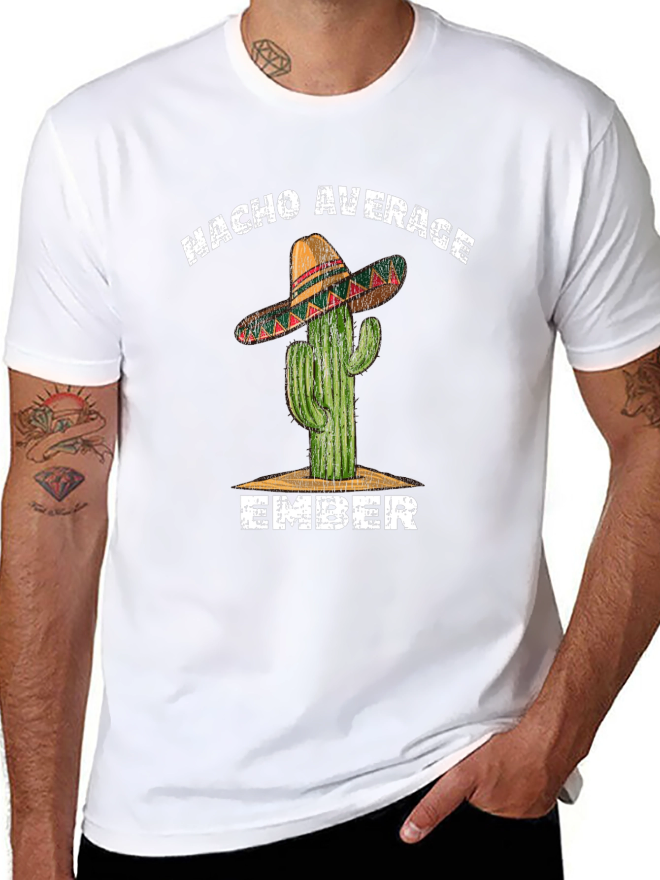 Nacho Average Ember T-Shirt - Cactus Sombrero