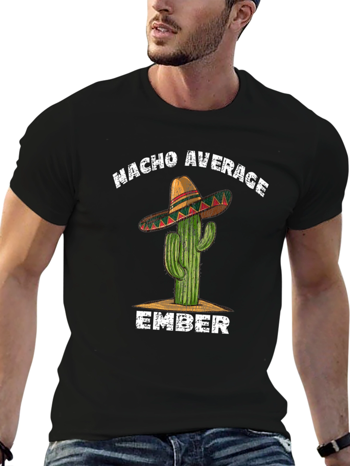 Nacho Average Ember T-Shirt - Cactus Sombrero