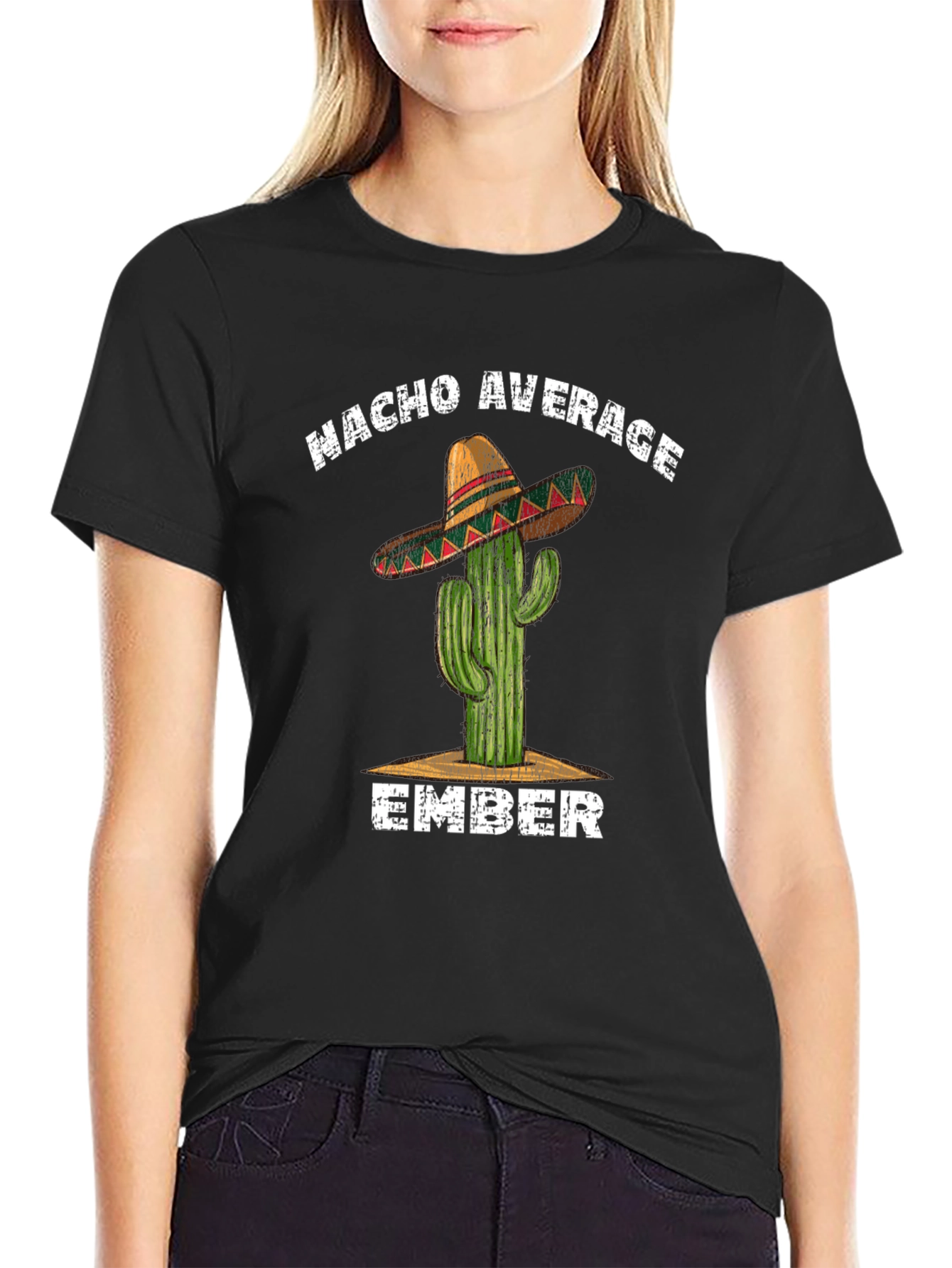 Nacho Average Ember T-Shirt - Cactus Sombrero