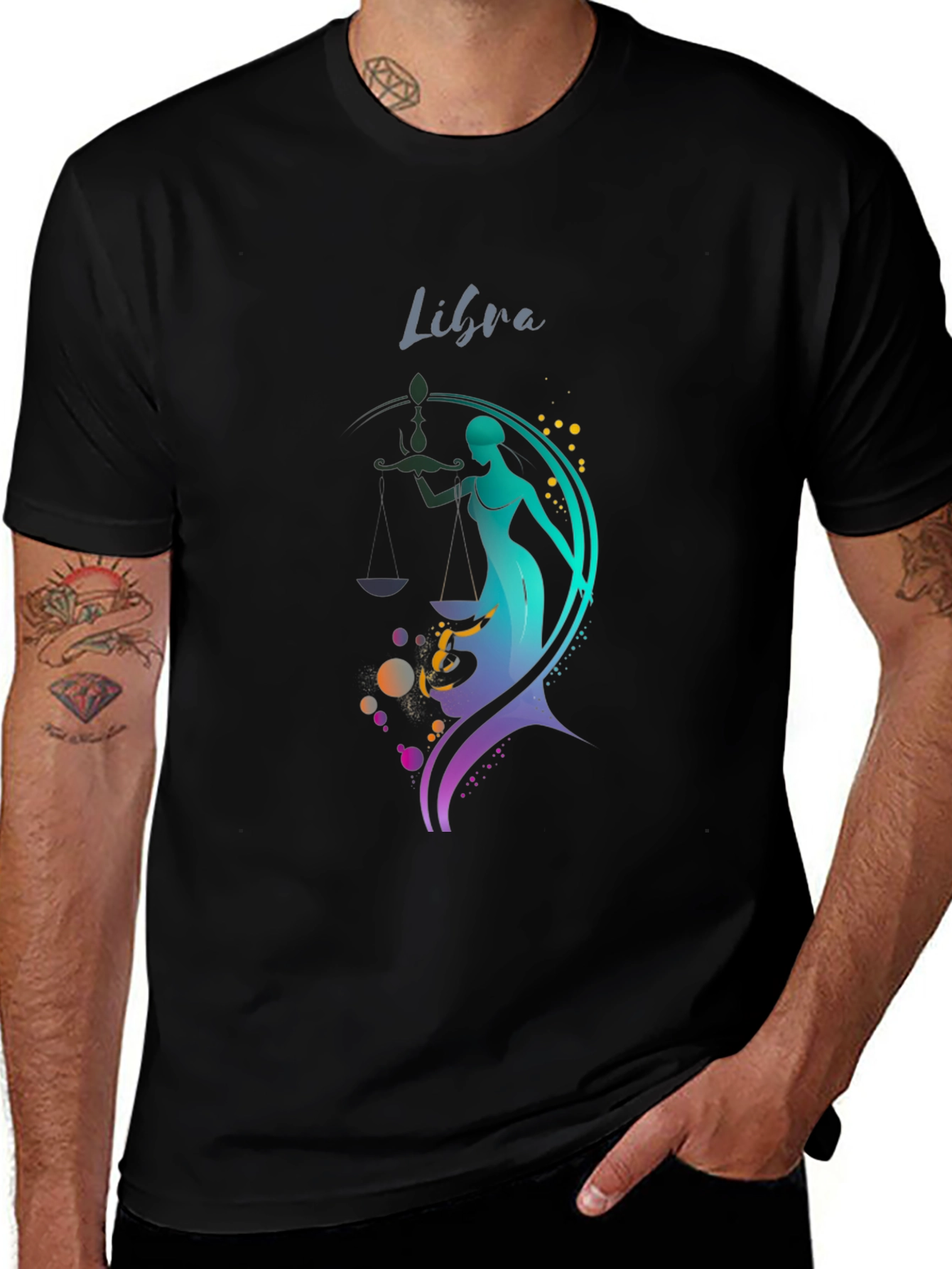 Libra Zodiac Graphic Tee - Stylish Astrology Shirt