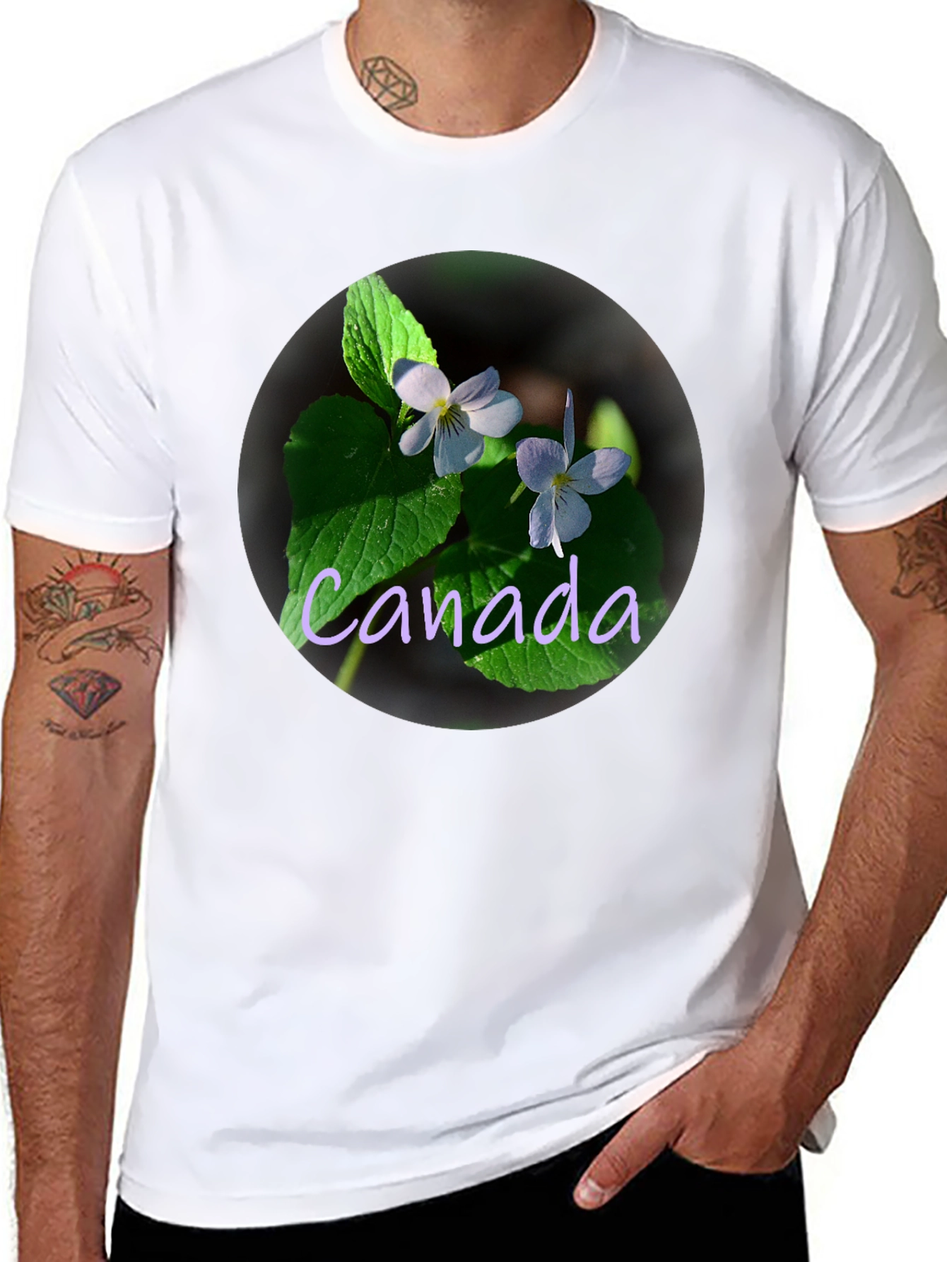 Canada Violet Flower T-Shirt