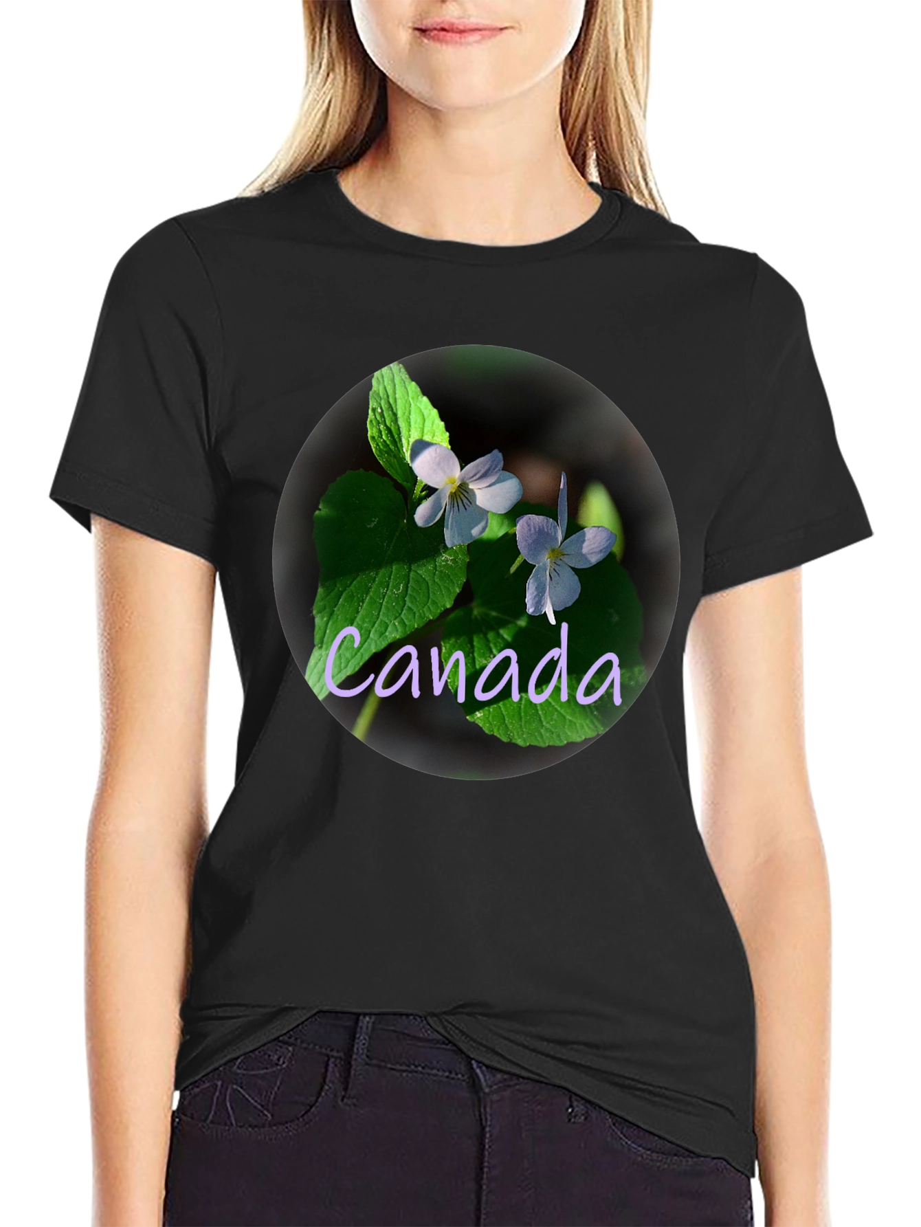 Canada Violet Flower T-Shirt