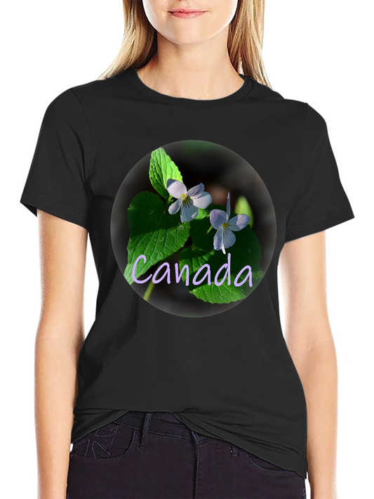 Canada Violet Flower T-Shirt