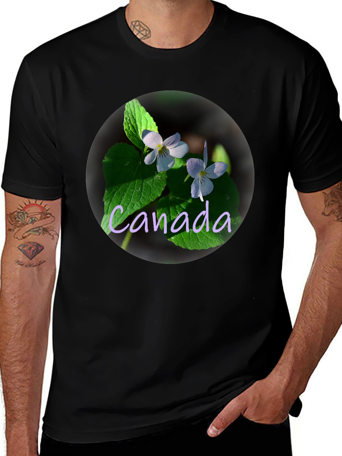 Canada Violet Flower T-Shirt