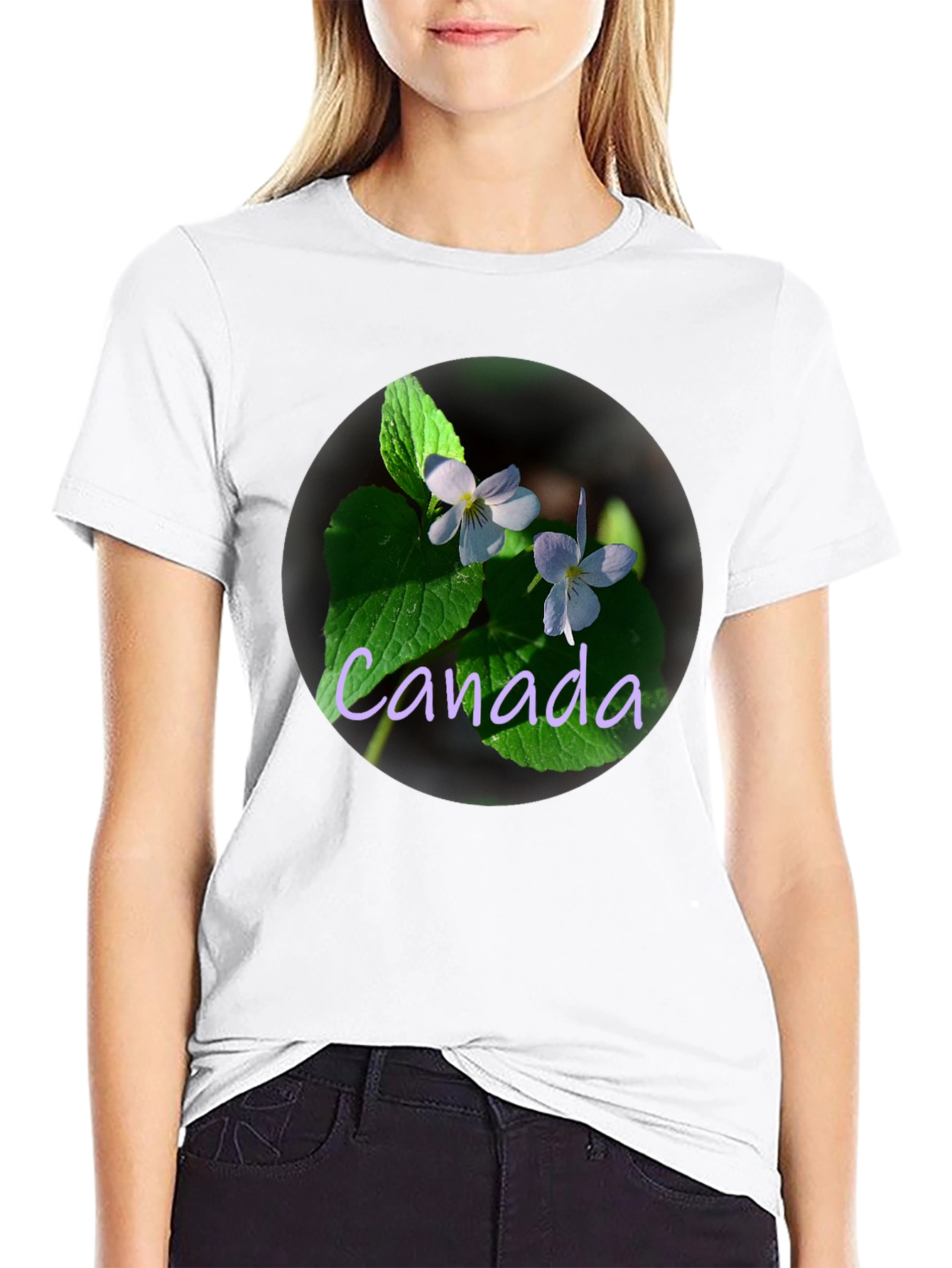 Canada Violet Flower T-Shirt