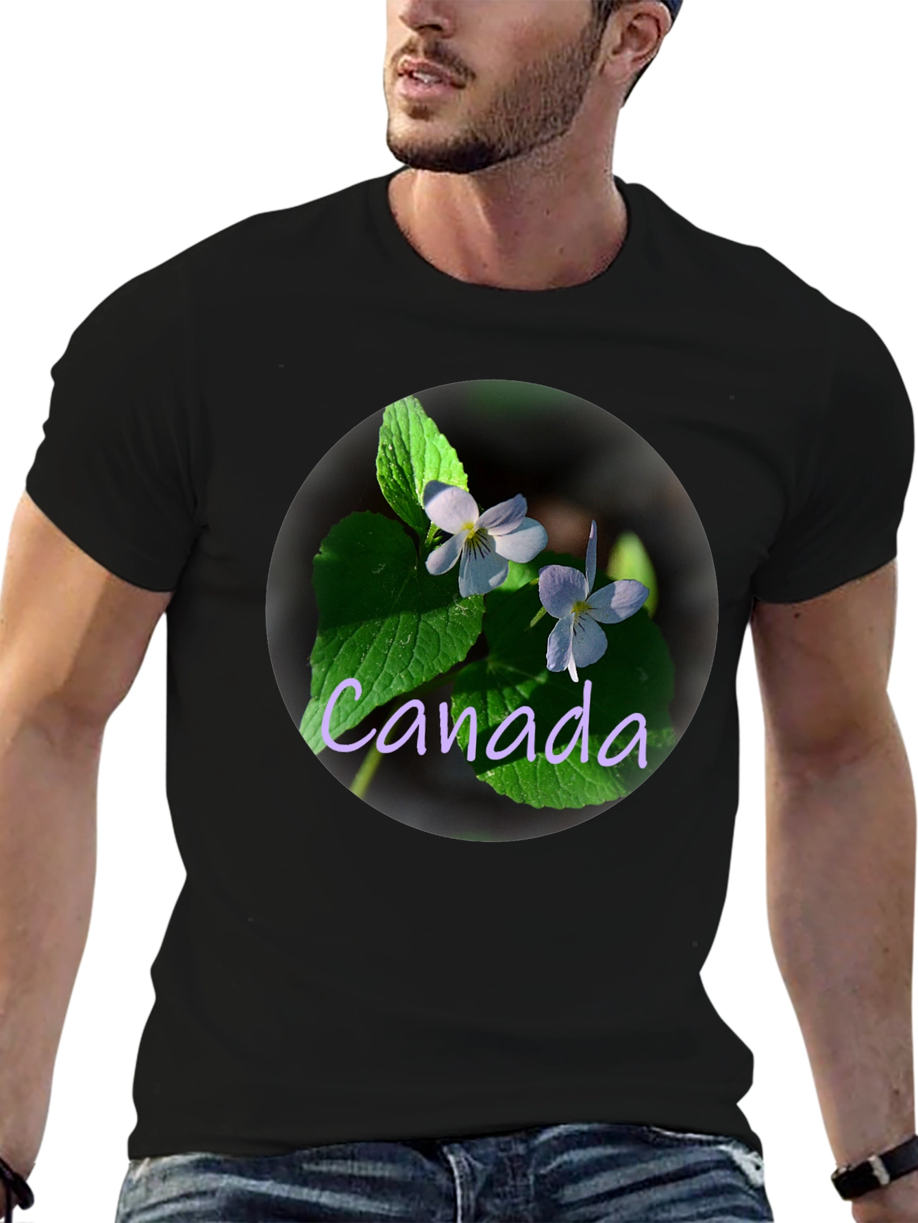 Canada Violet Flower T-Shirt