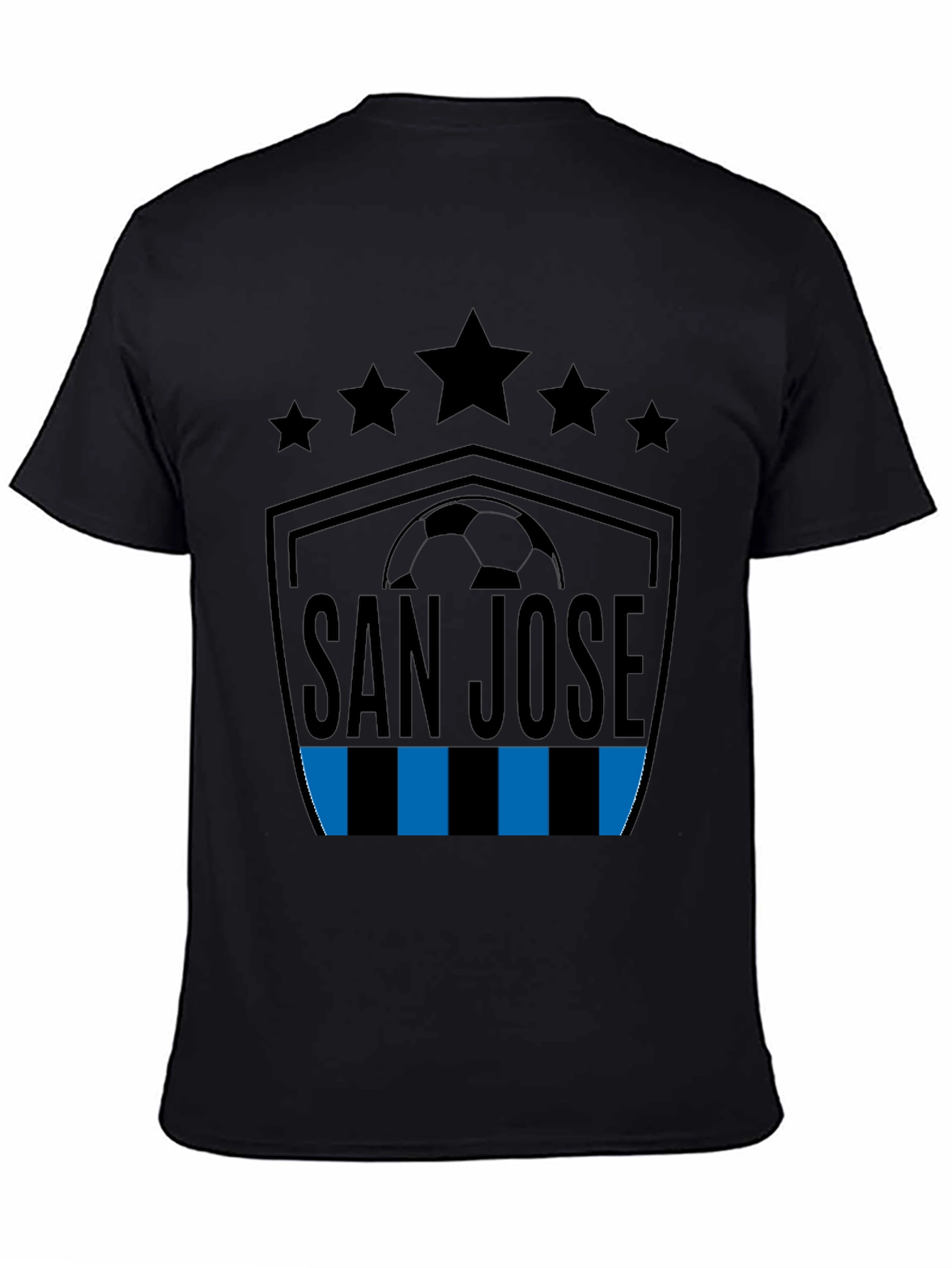 San Jose Soccer T-Shirt - Stars and Stripes Design