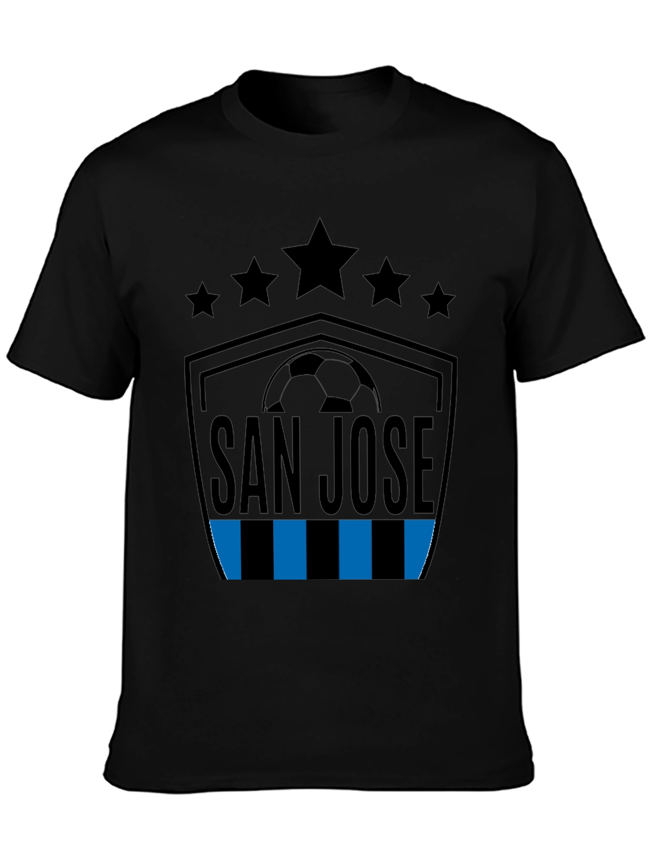 San Jose Soccer T-Shirt - Stars and Stripes Design