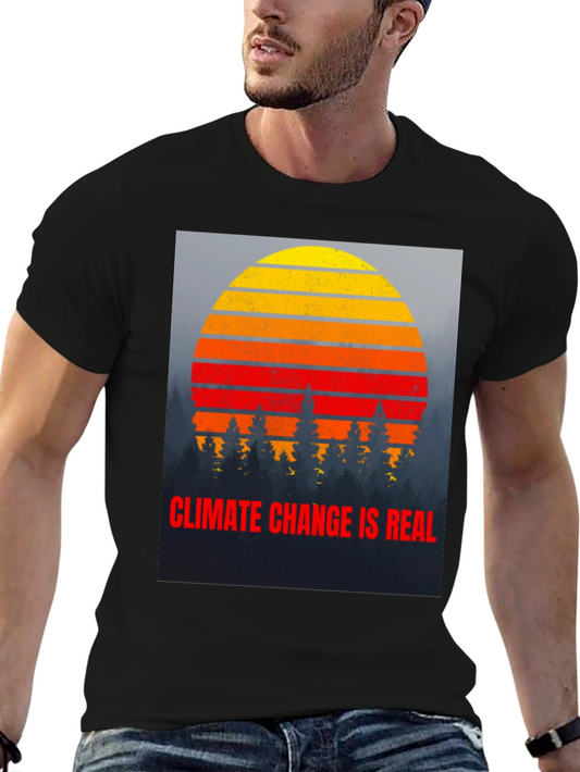 Climate Change is Real Graphic T-Shirt
