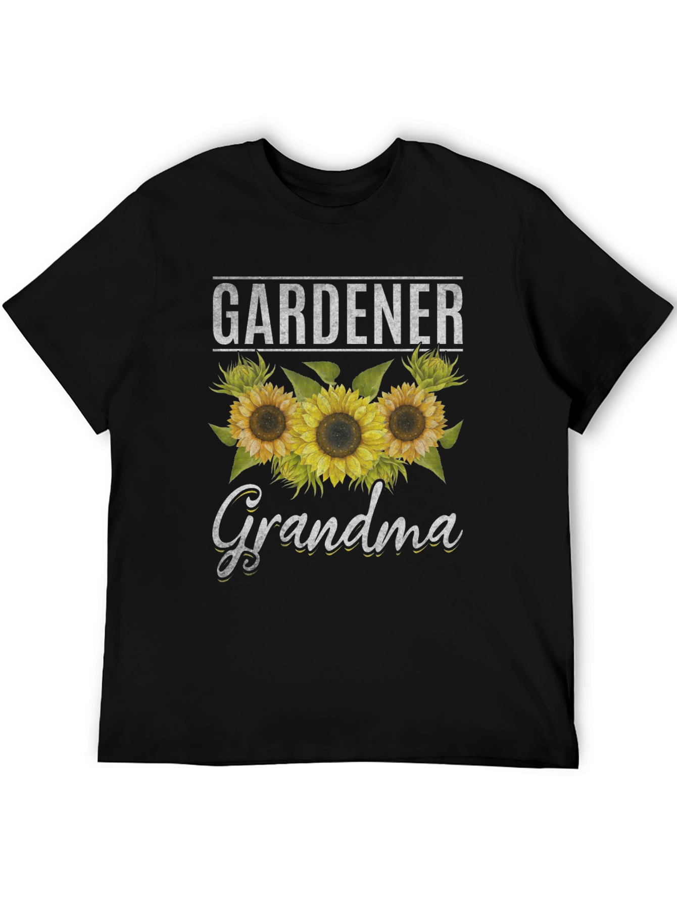Gardener Grandma T-Shirt with Sunflower Design