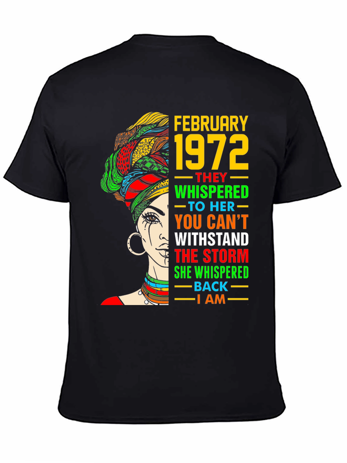 February 1972 Black Woman T-Shirt