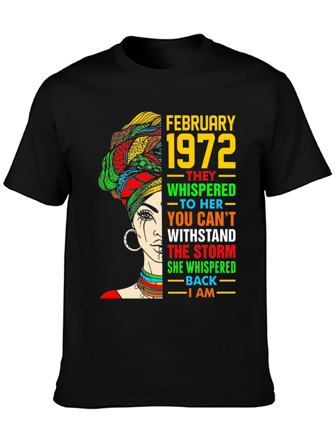 February 1972 Black Woman T-Shirt