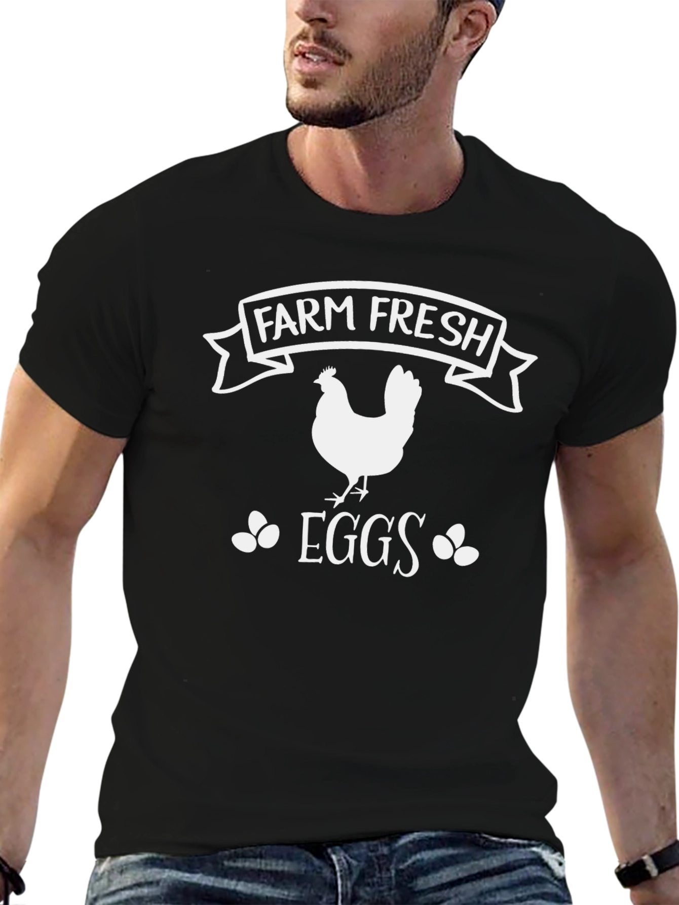 Farm Fresh Eggs Graphic T-Shirt