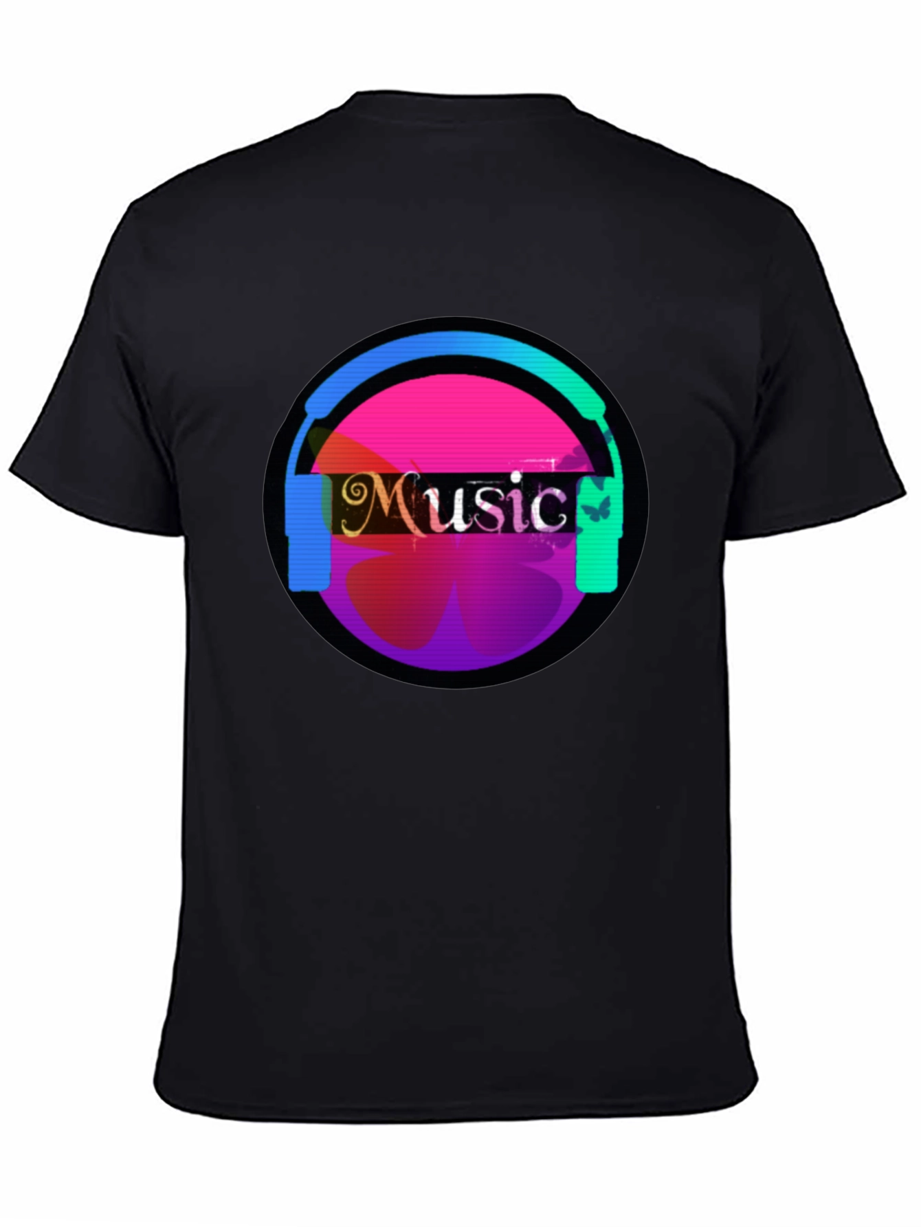 Music Headphone Graphic Tee - Casual Comfort