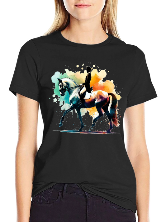 Equestrian Watercolor Graphic Tee