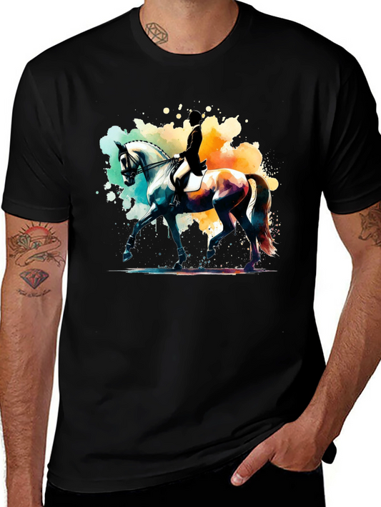 Equestrian Watercolor Graphic Tee