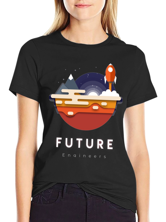 Future Engineers T-Shirt Space Rocket Design