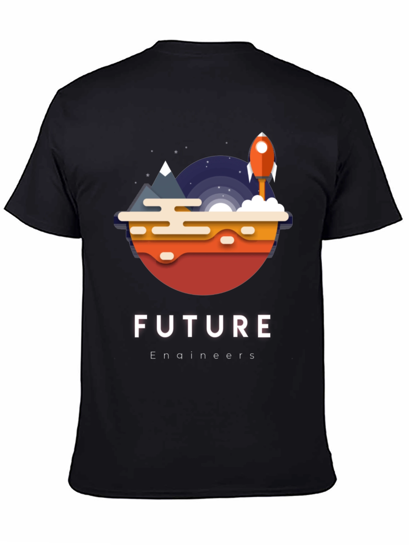 Future Engineers T-Shirt Space Rocket Design