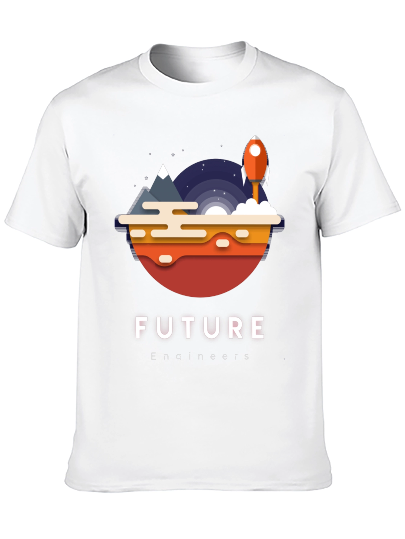 Future Engineers T-Shirt Space Rocket Design