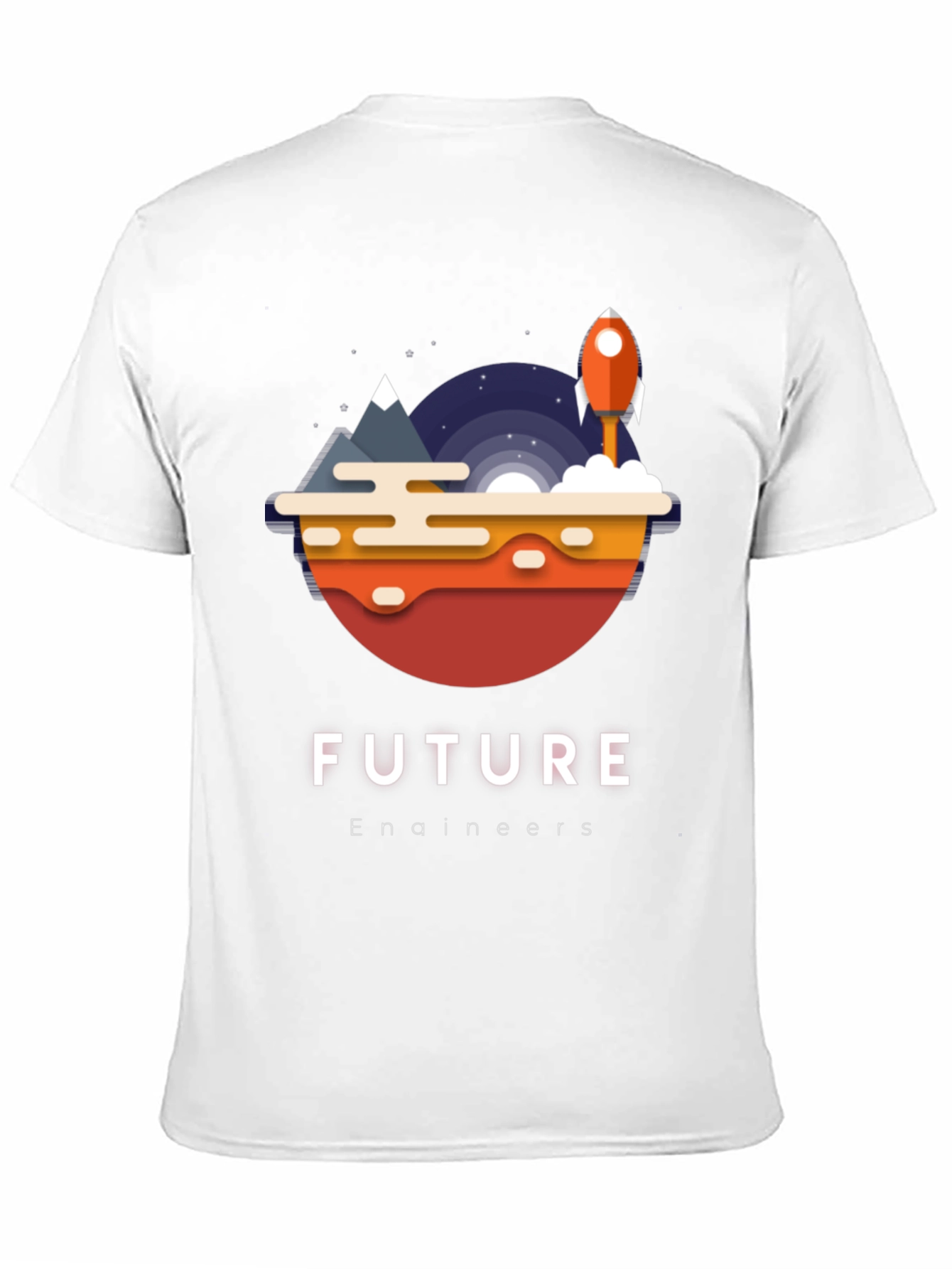 Future Engineers T-Shirt Space Rocket Design