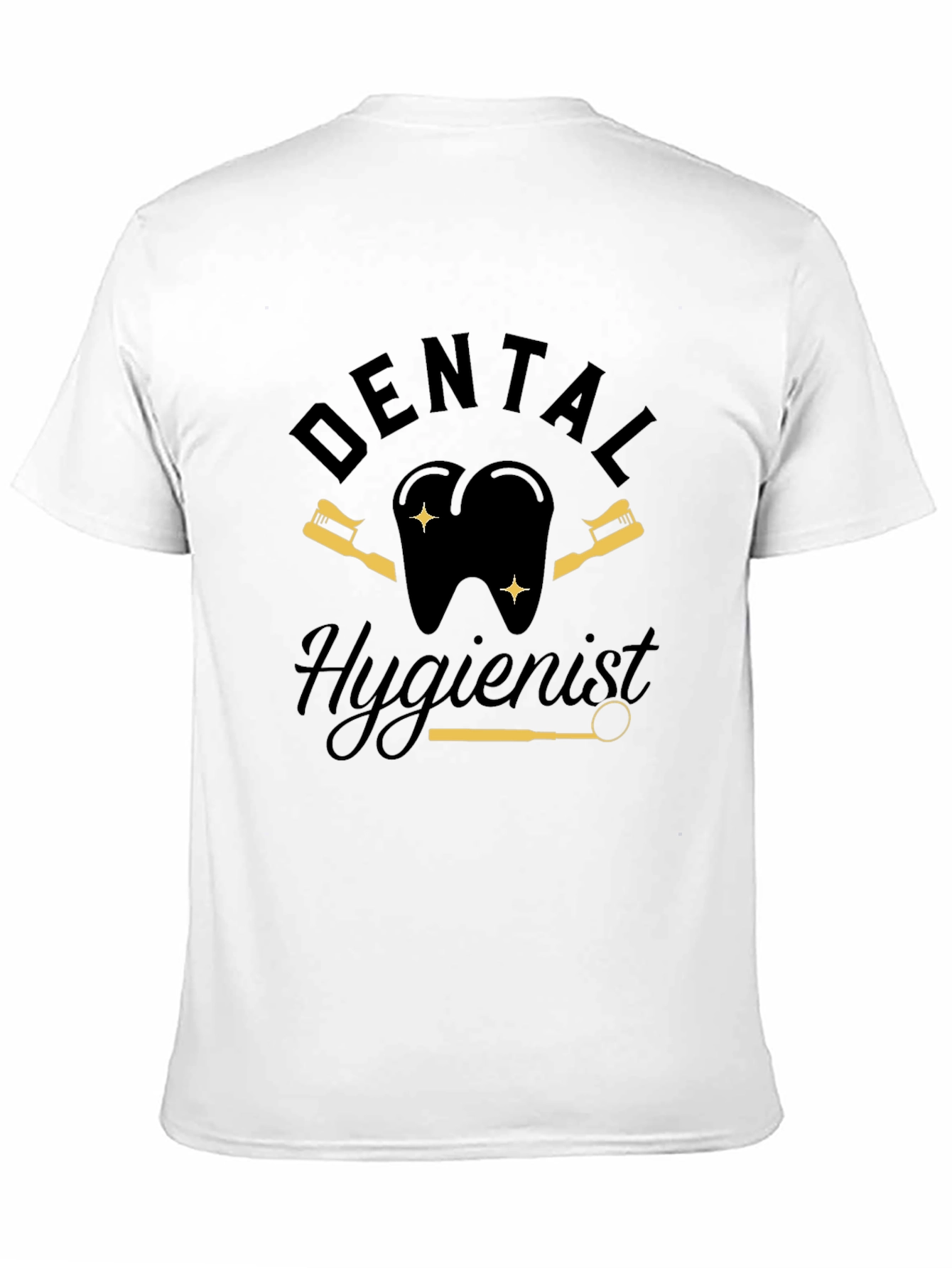 Dental Hygienist Graphic Tee - Black Cotton T-Shirt