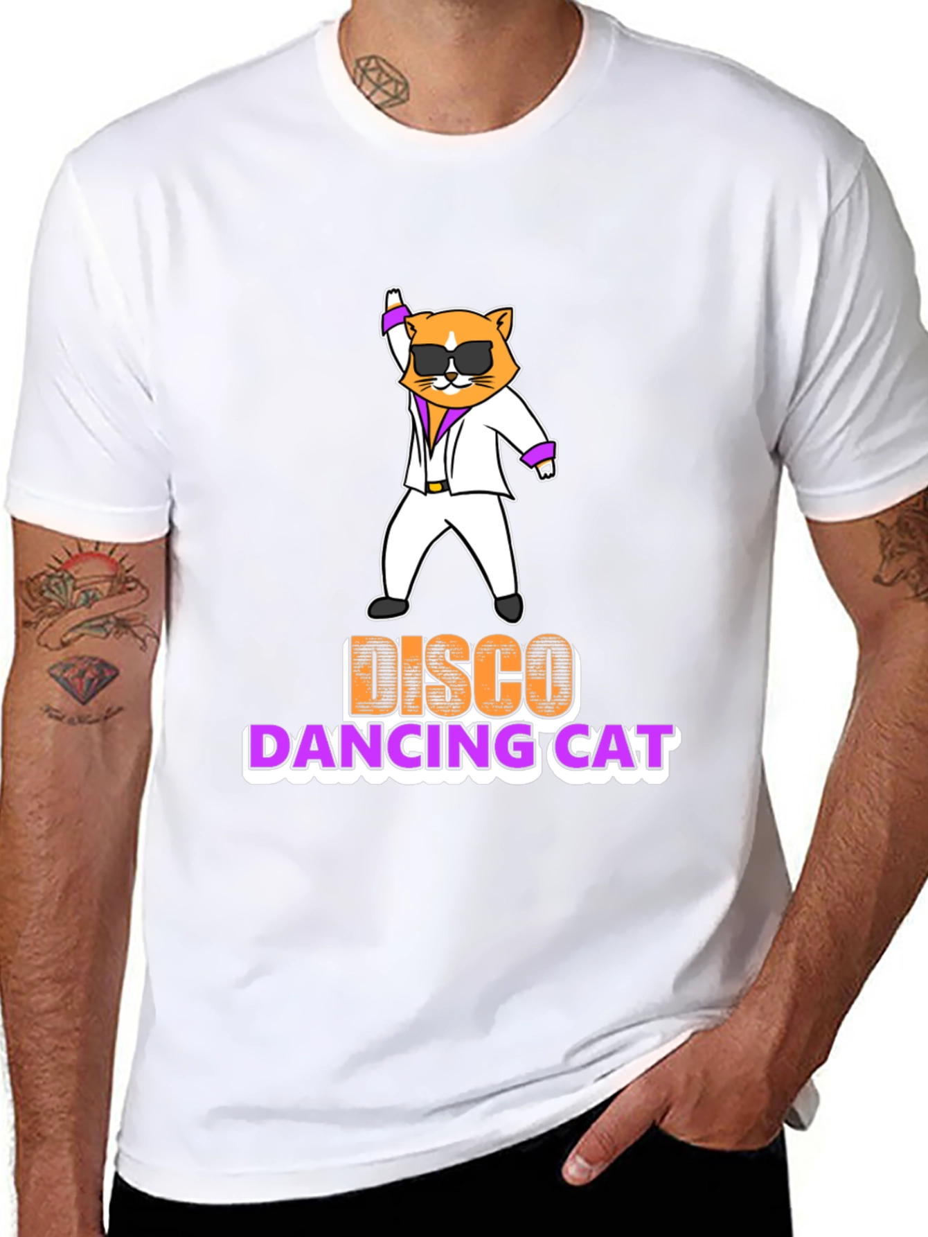 Disco Dancing Cat T-Shirt
