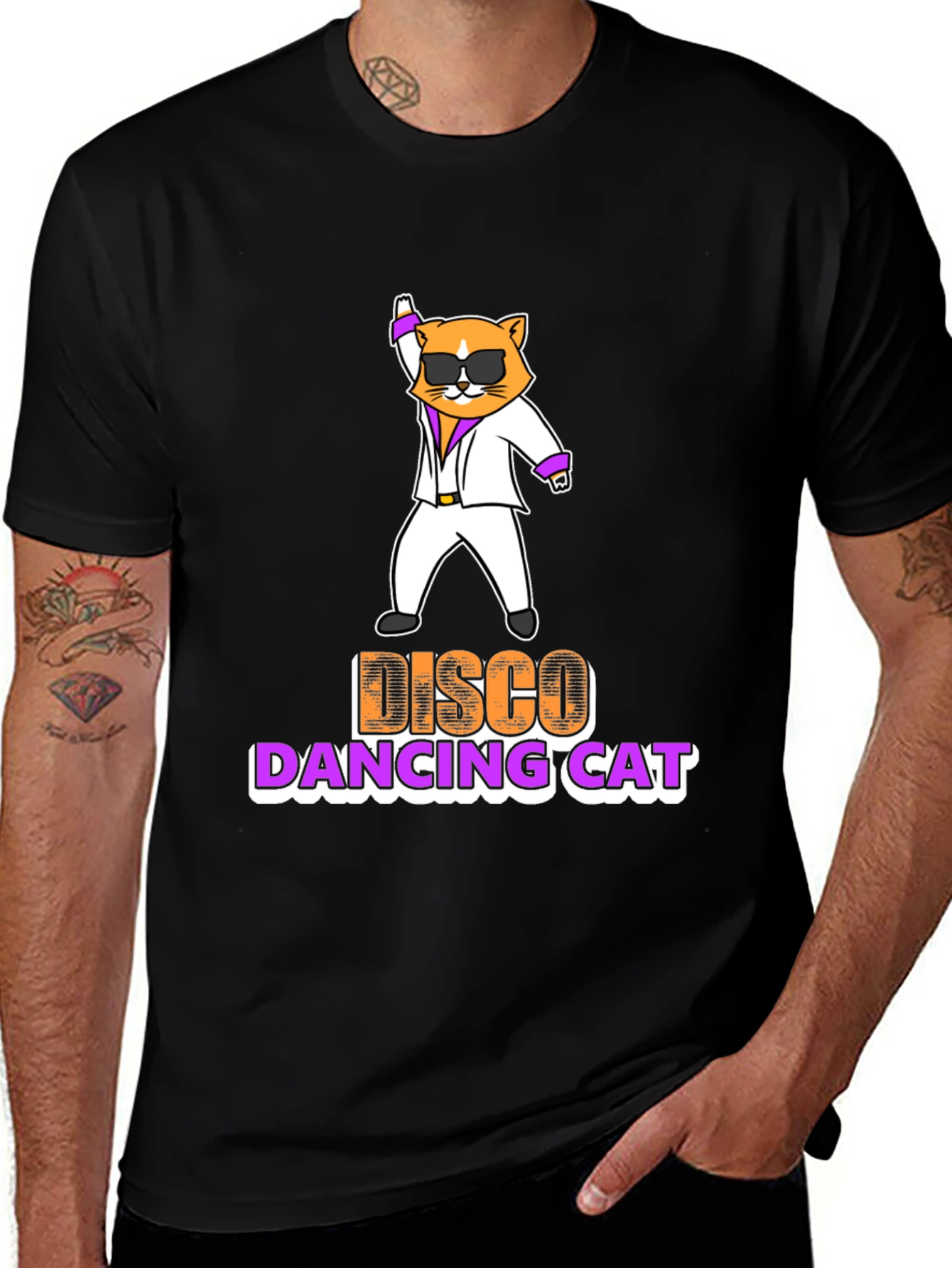 Disco Dancing Cat T-Shirt