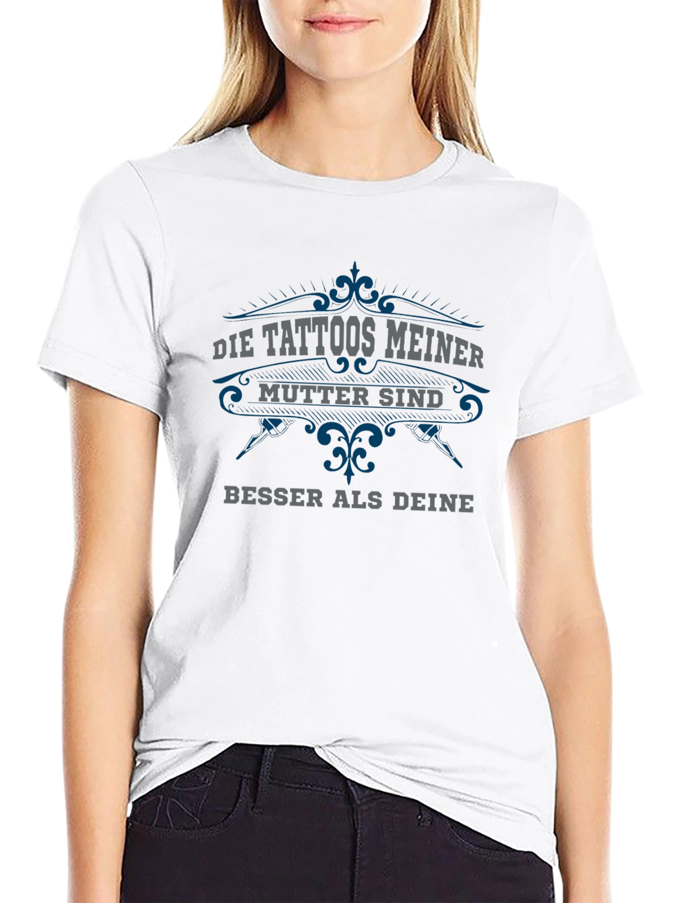 Tattooed Mom Black Graphic Tee