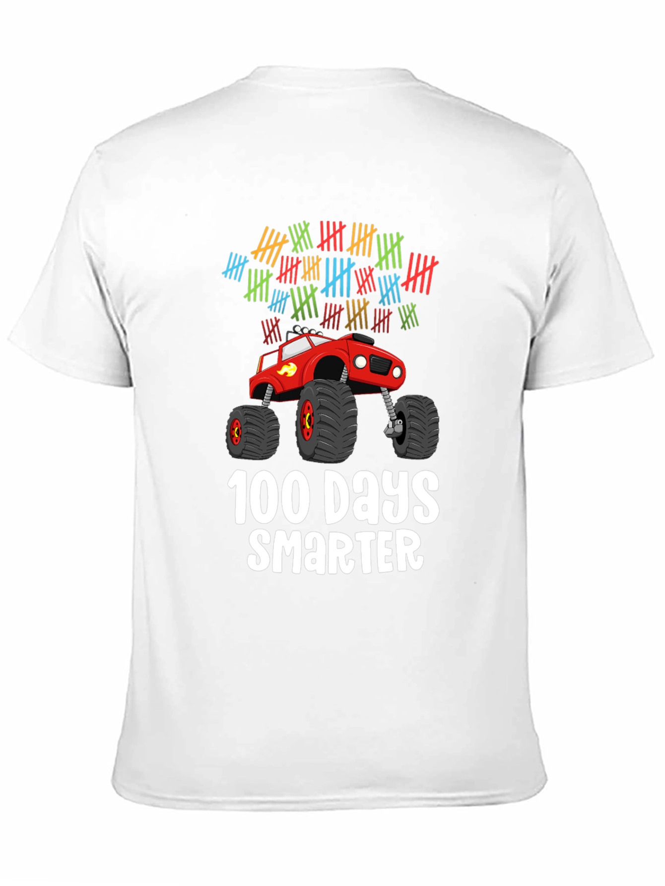100 Days Smarter Monster Truck T-Shirt