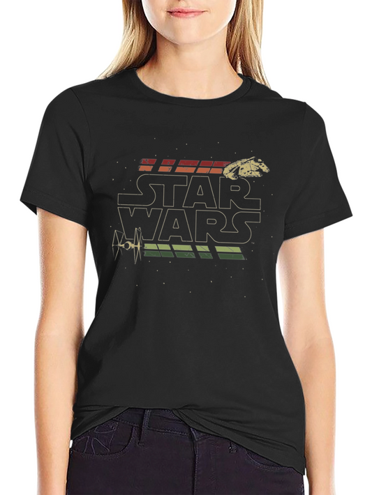 Vintage Star Wars T-Shirt: Millenium Falcon Design
