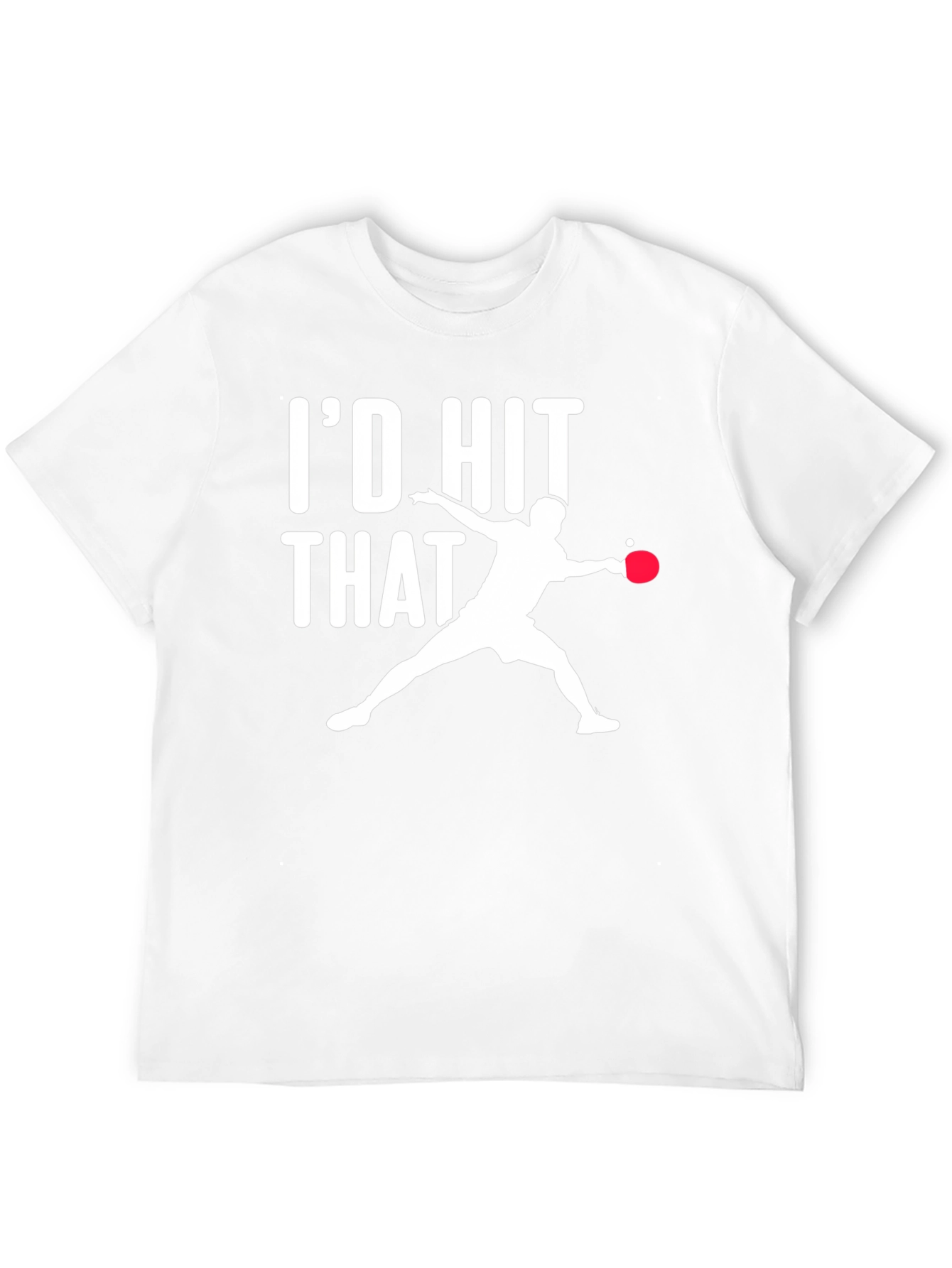Id Hit That Table Tennis Black T-Shirt