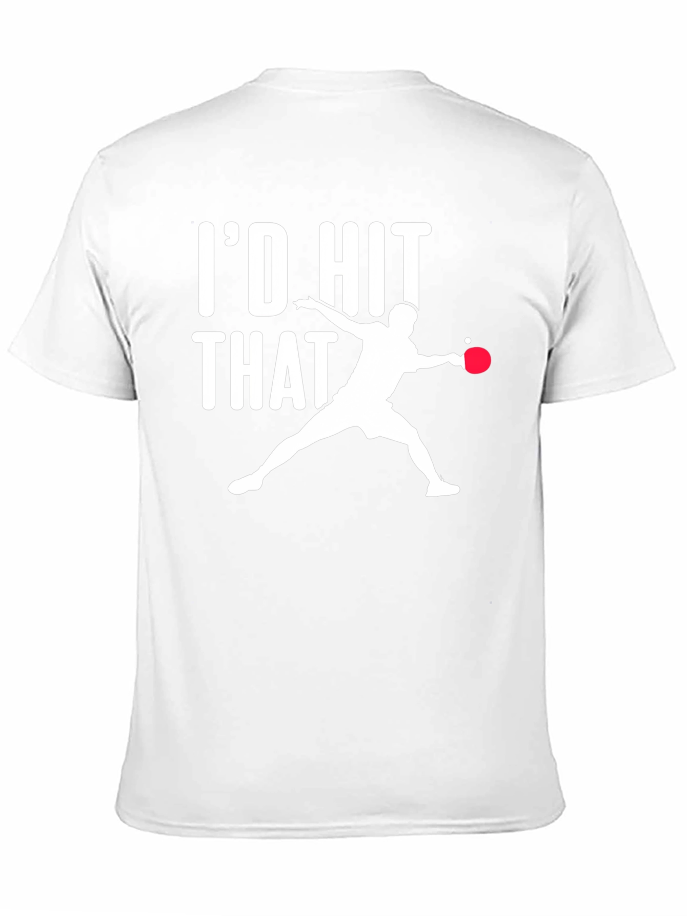Id Hit That Table Tennis Black T-Shirt