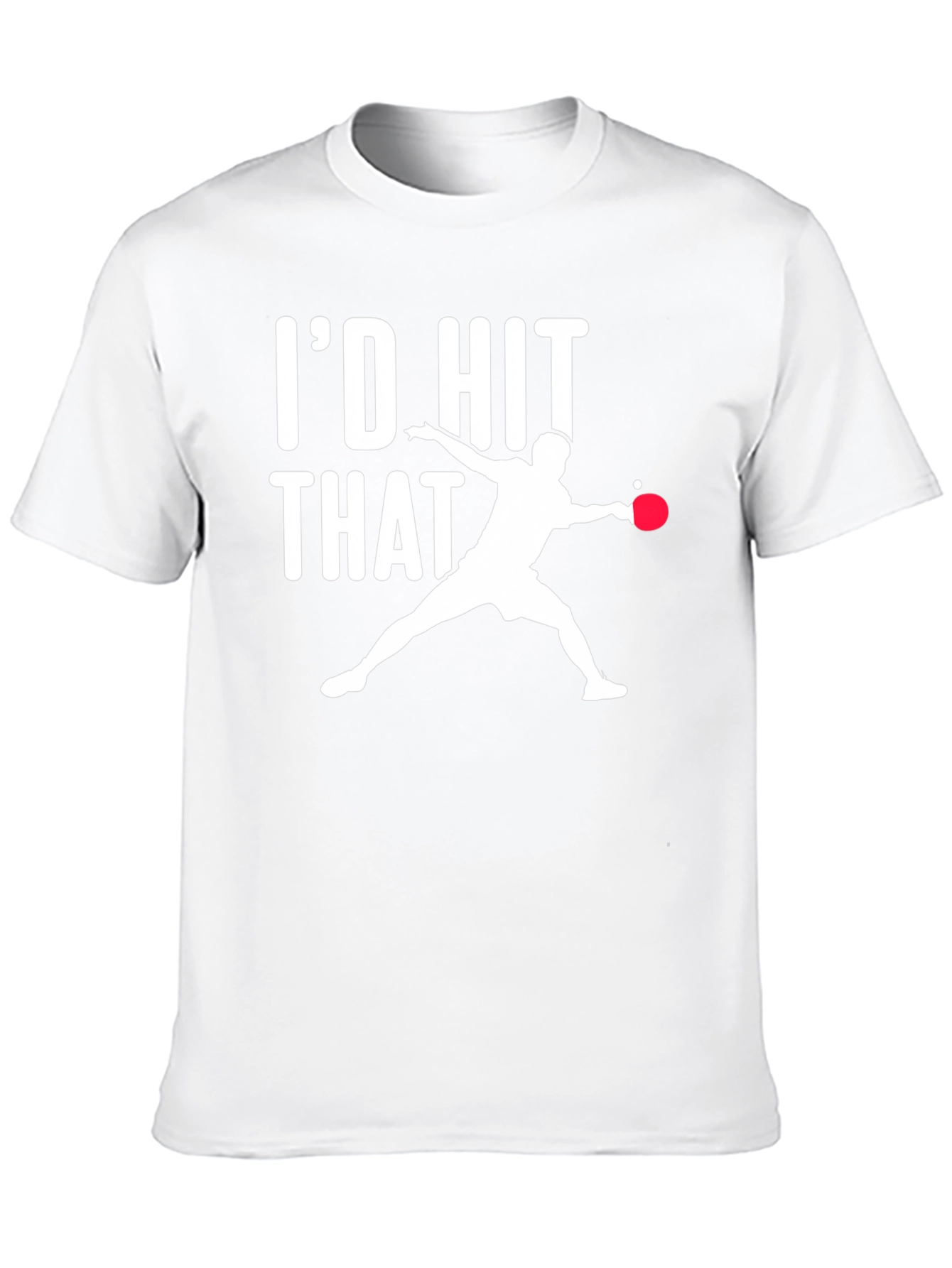 Id Hit That Table Tennis Black T-Shirt