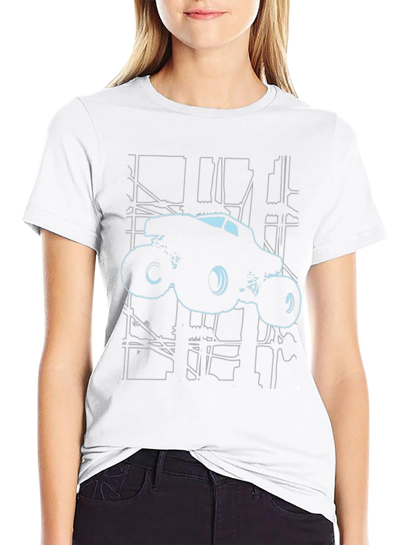 Monster Truck Graphic Tee - Black