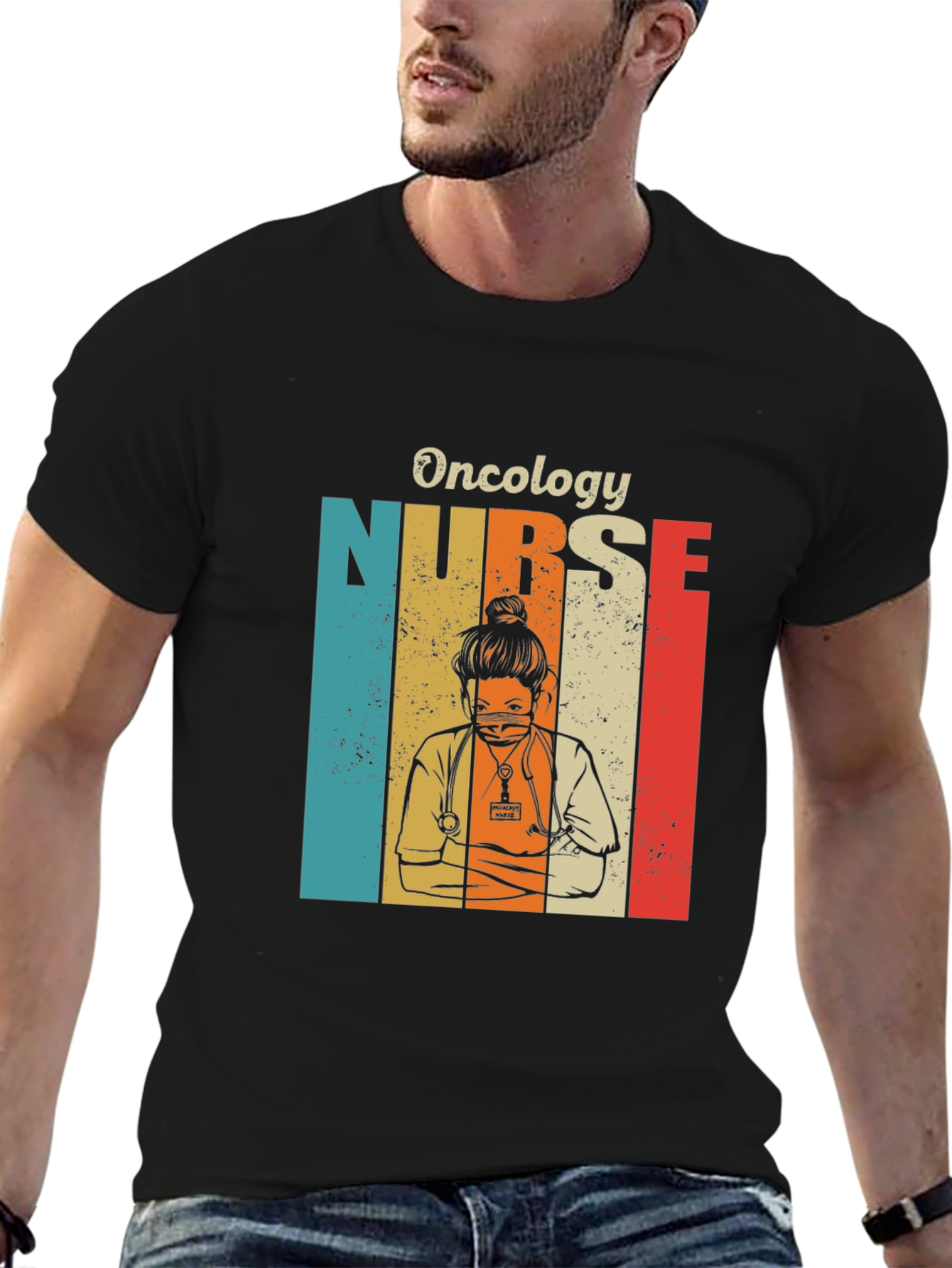 Oncology Nurse Retro T-Shirt