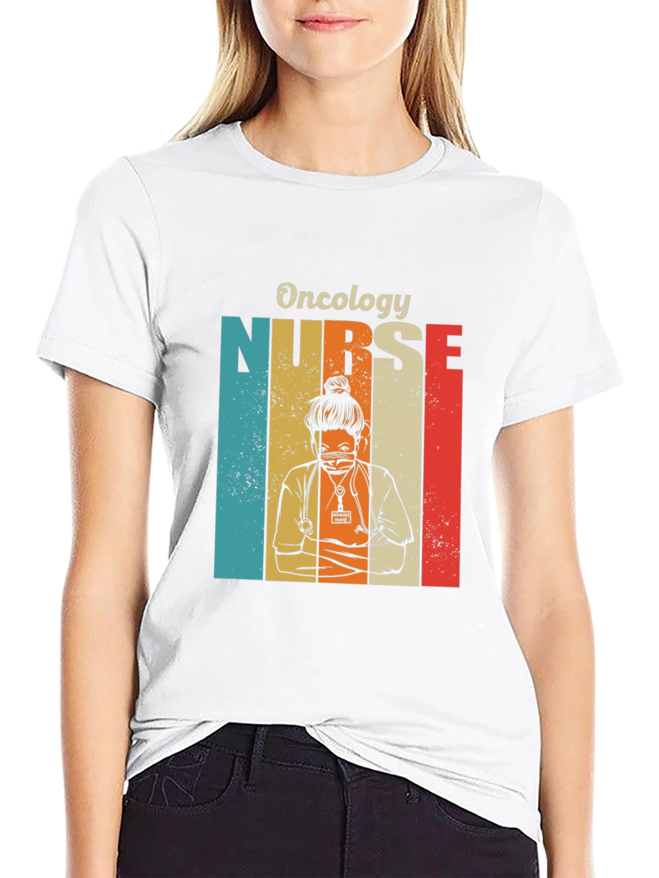Oncology Nurse Retro T-Shirt