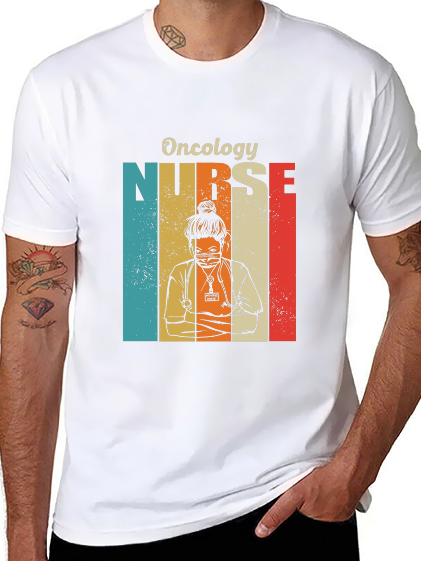 Oncology Nurse Retro T-Shirt