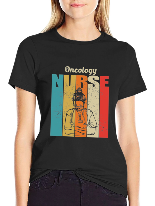Oncology Nurse Retro T-Shirt