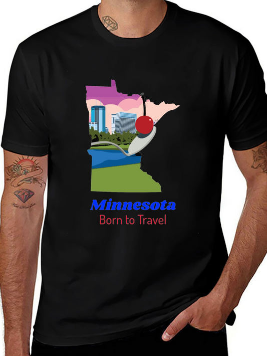 Minnesota Born to Travel Graphic Tee