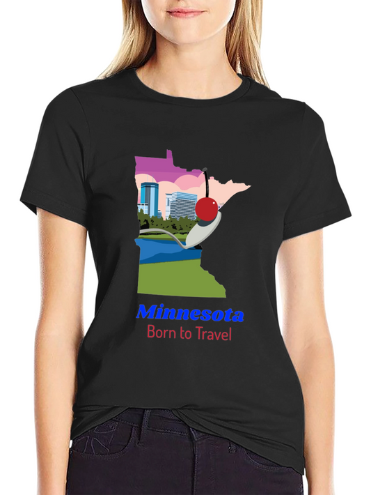 Minnesota Born to Travel Graphic Tee