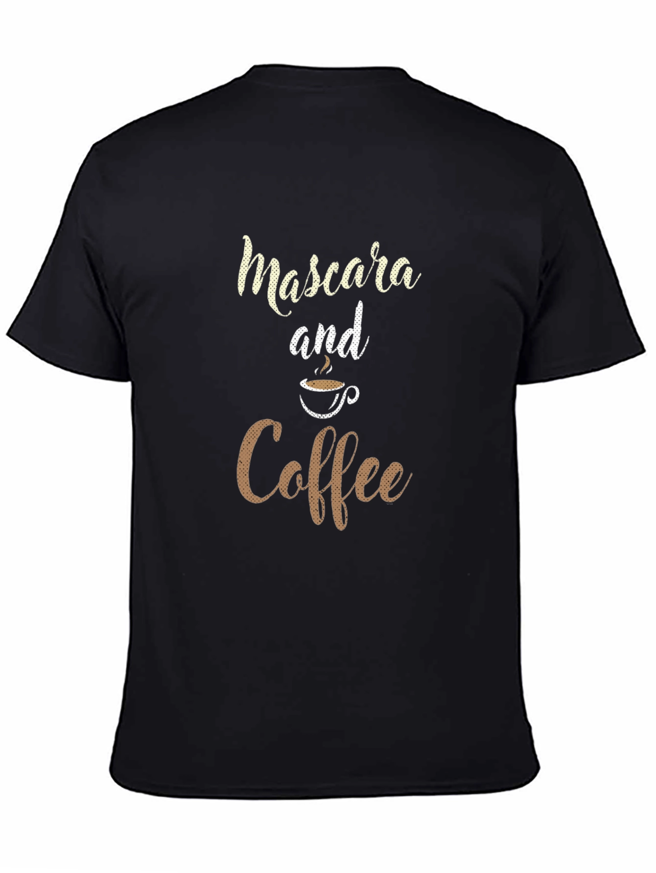 Mascara and Coffee Graphic T-Shirt