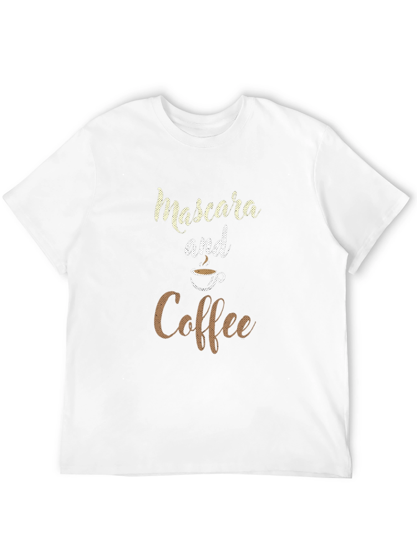 Mascara and Coffee Graphic T-Shirt
