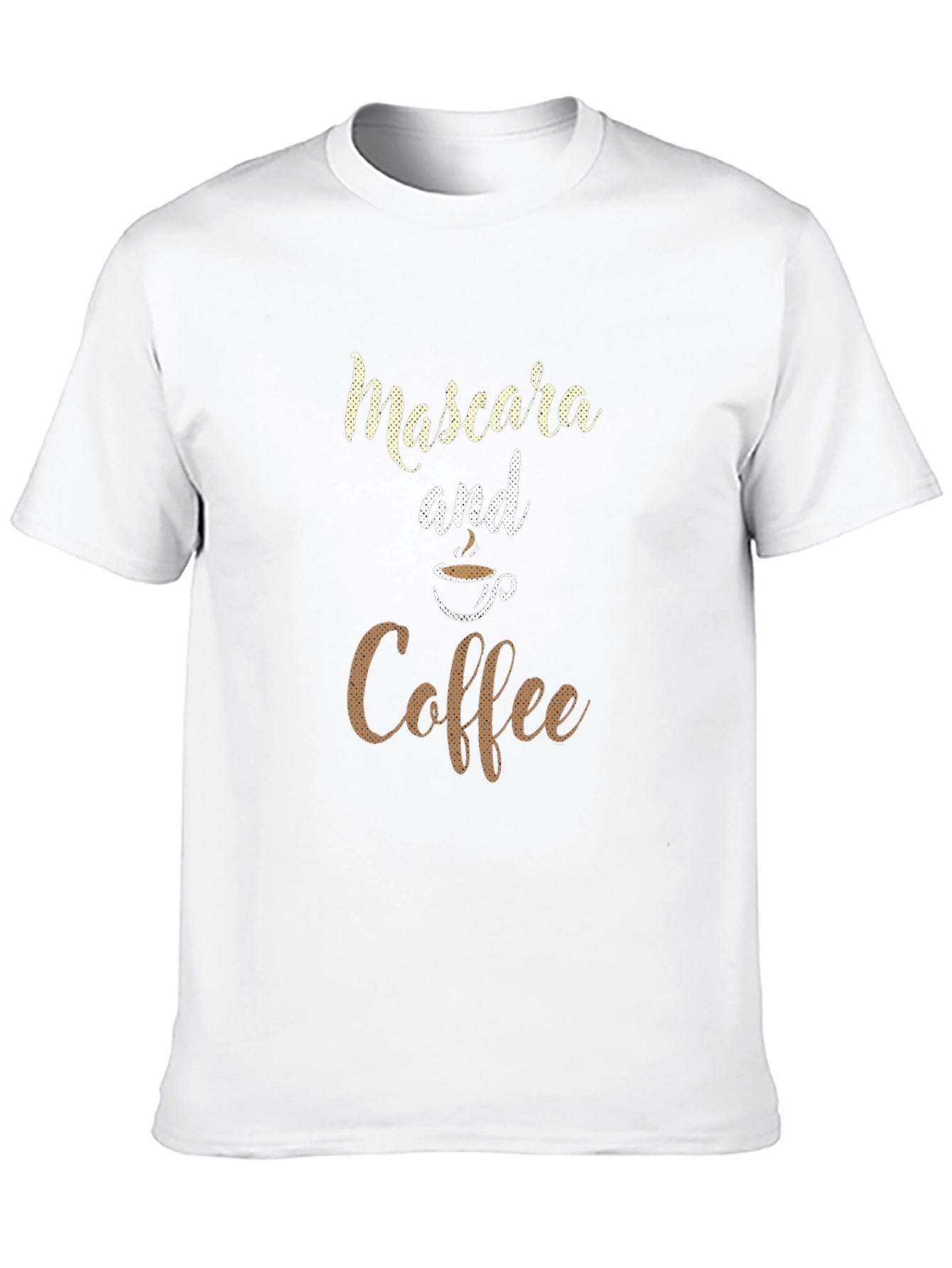 Mascara and Coffee Graphic T-Shirt