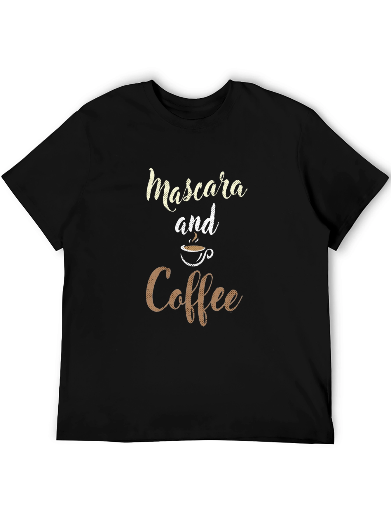Mascara and Coffee Graphic T-Shirt