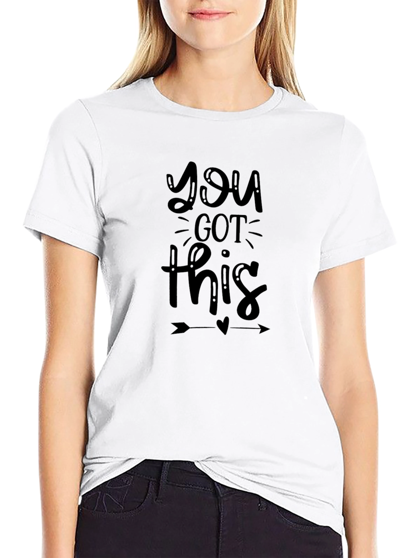 Motivational You Got This Black T-Shirt
