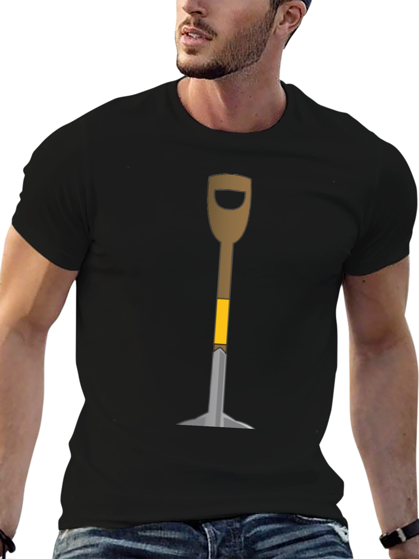 Novelty Shovel Graphic T-Shirt