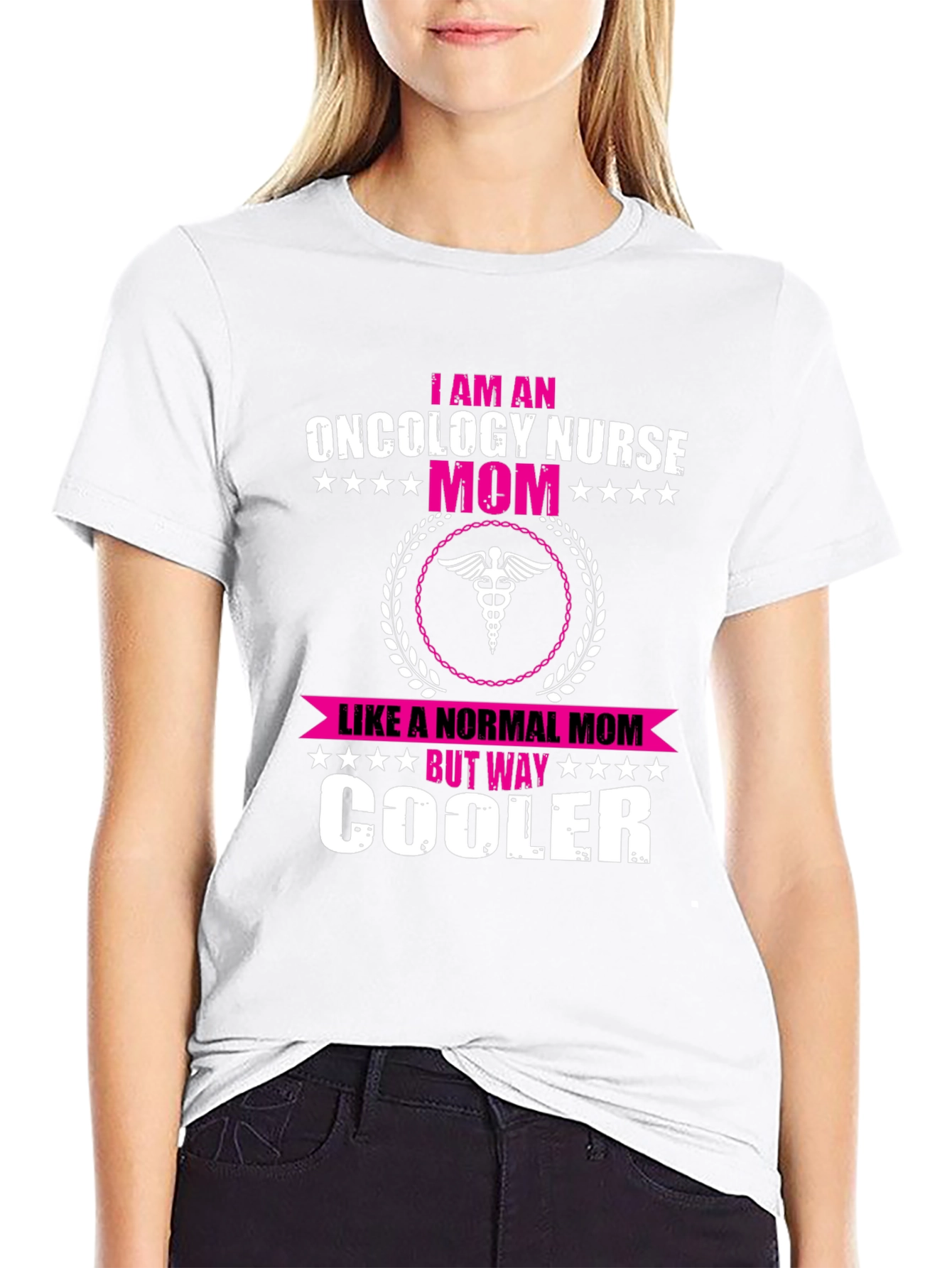 Oncology Nurse Mom T-Shirt - Cooler Than Normal!